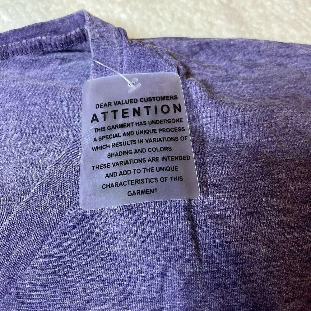 Glitzy Girlz Lifestyle Dark Plum Purple V Neck Basic T Shirt Size 6X NEW NWT‎